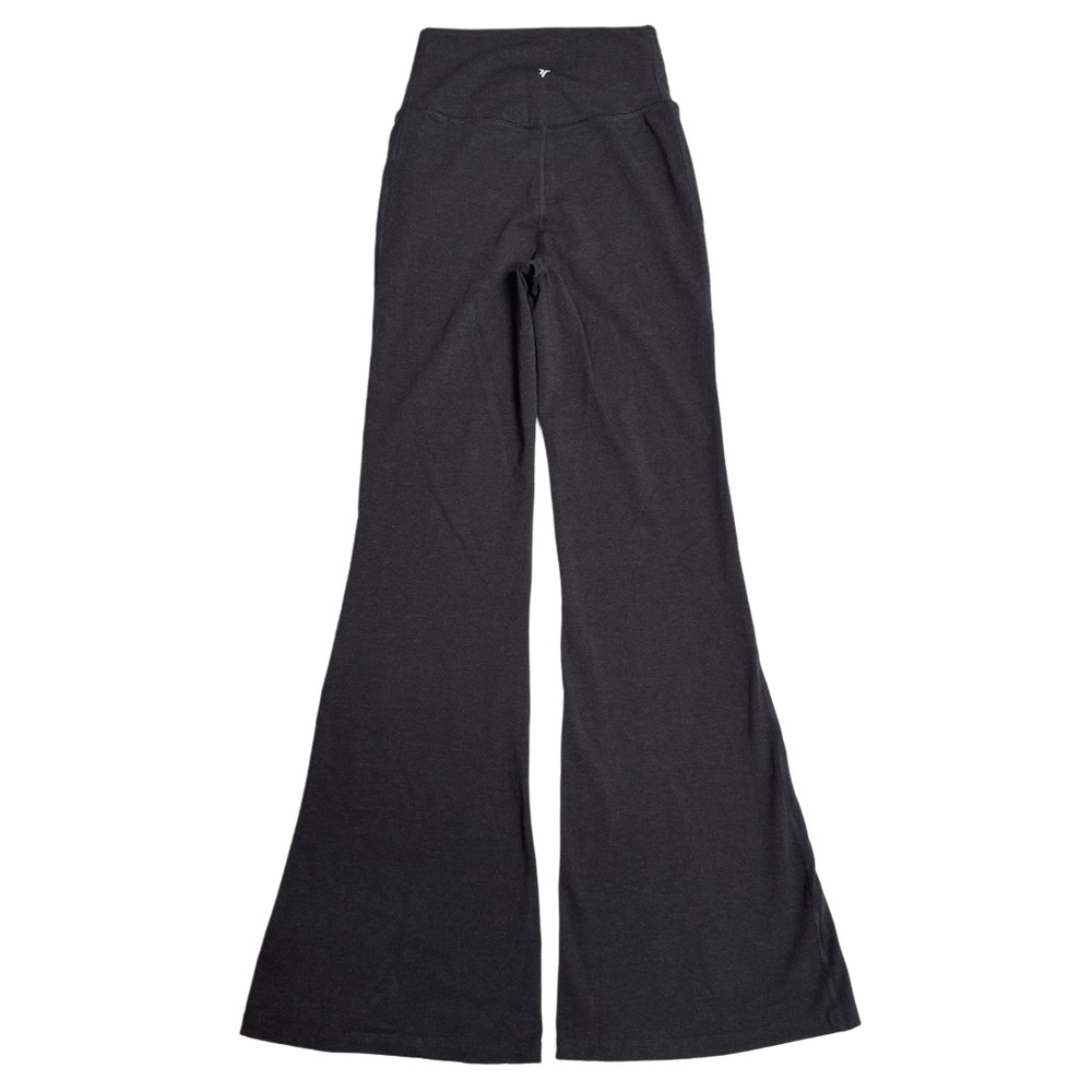{Old Navy} "Powerchill Extra High Rise Super Flare" Gray Crossover Yoga Pants - Picture 3 of 7